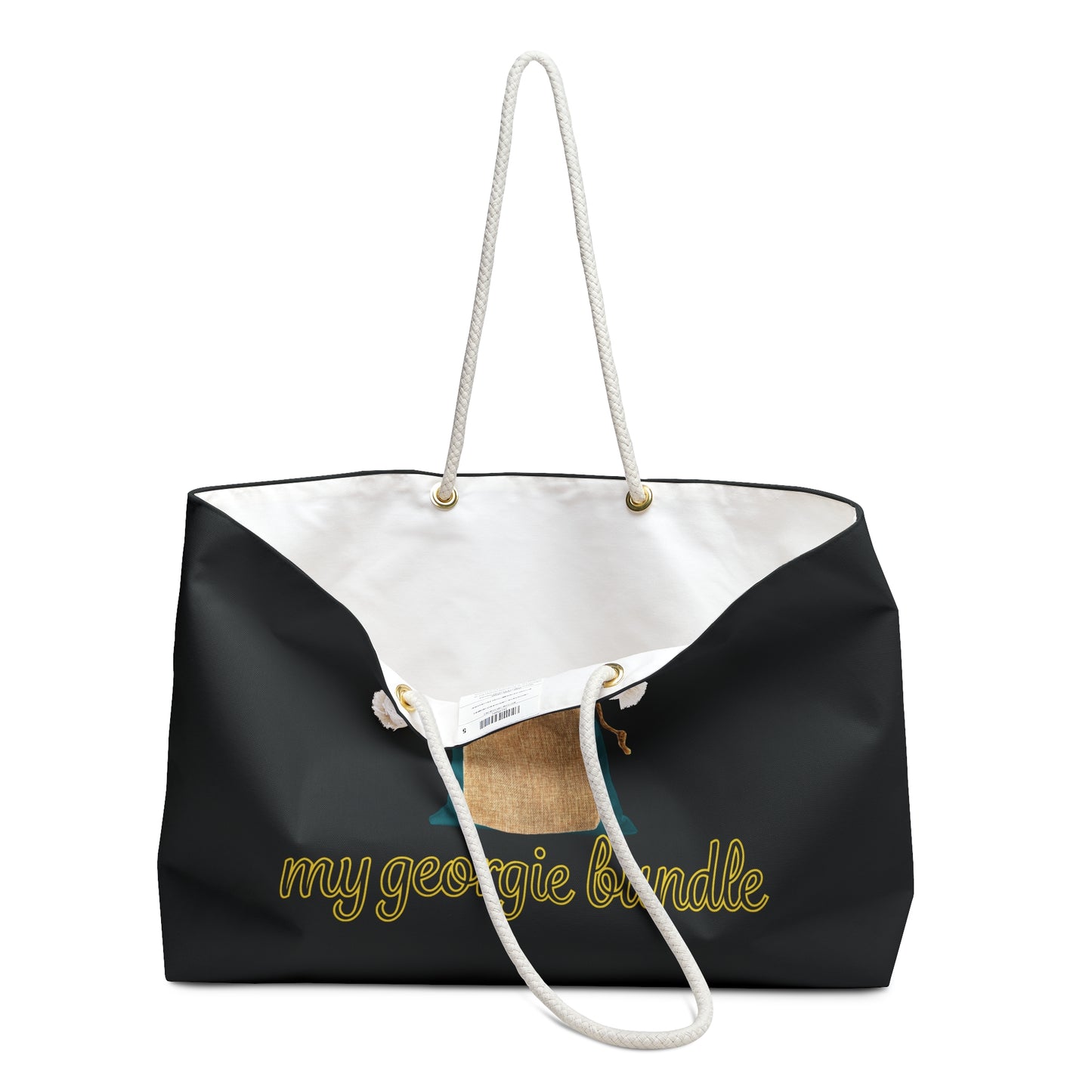 Georgie Bundle Tote Bag - Black