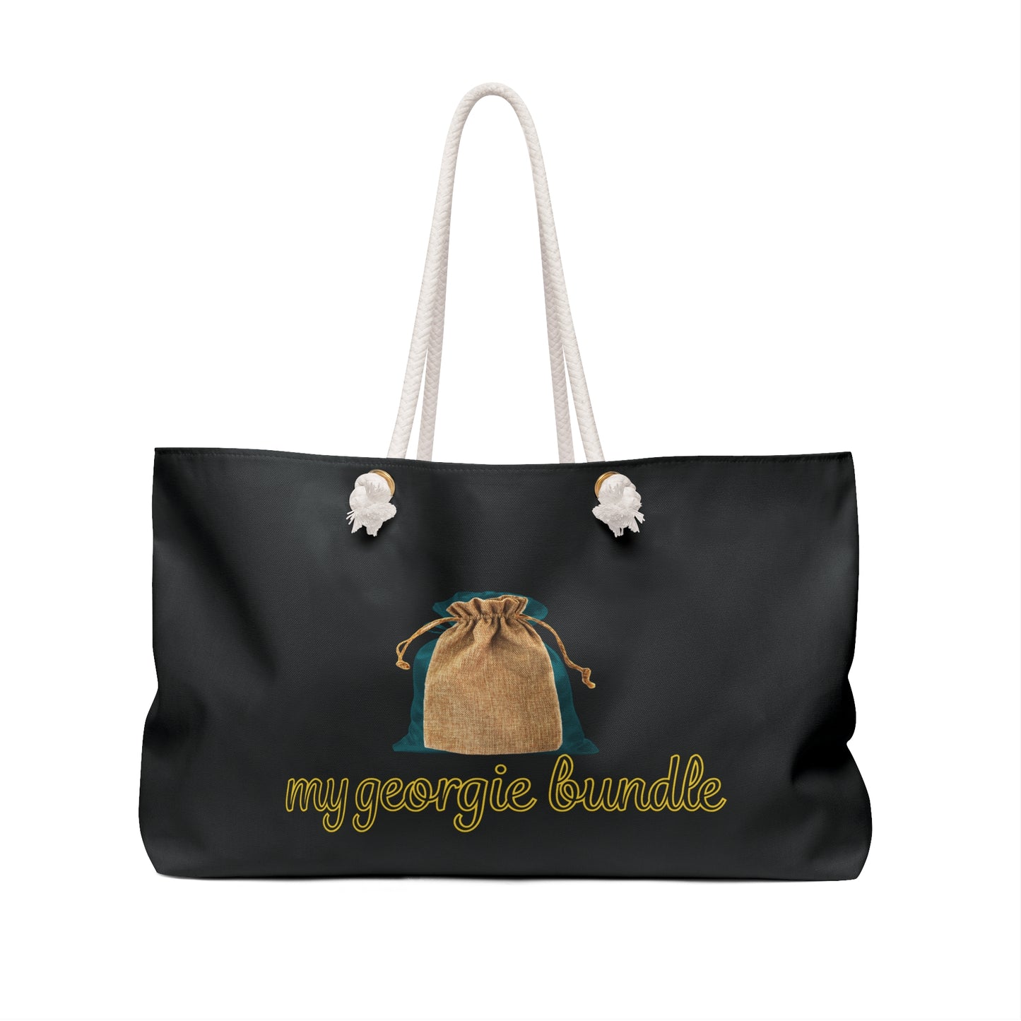 Georgie Bundle Tote Bag - Black