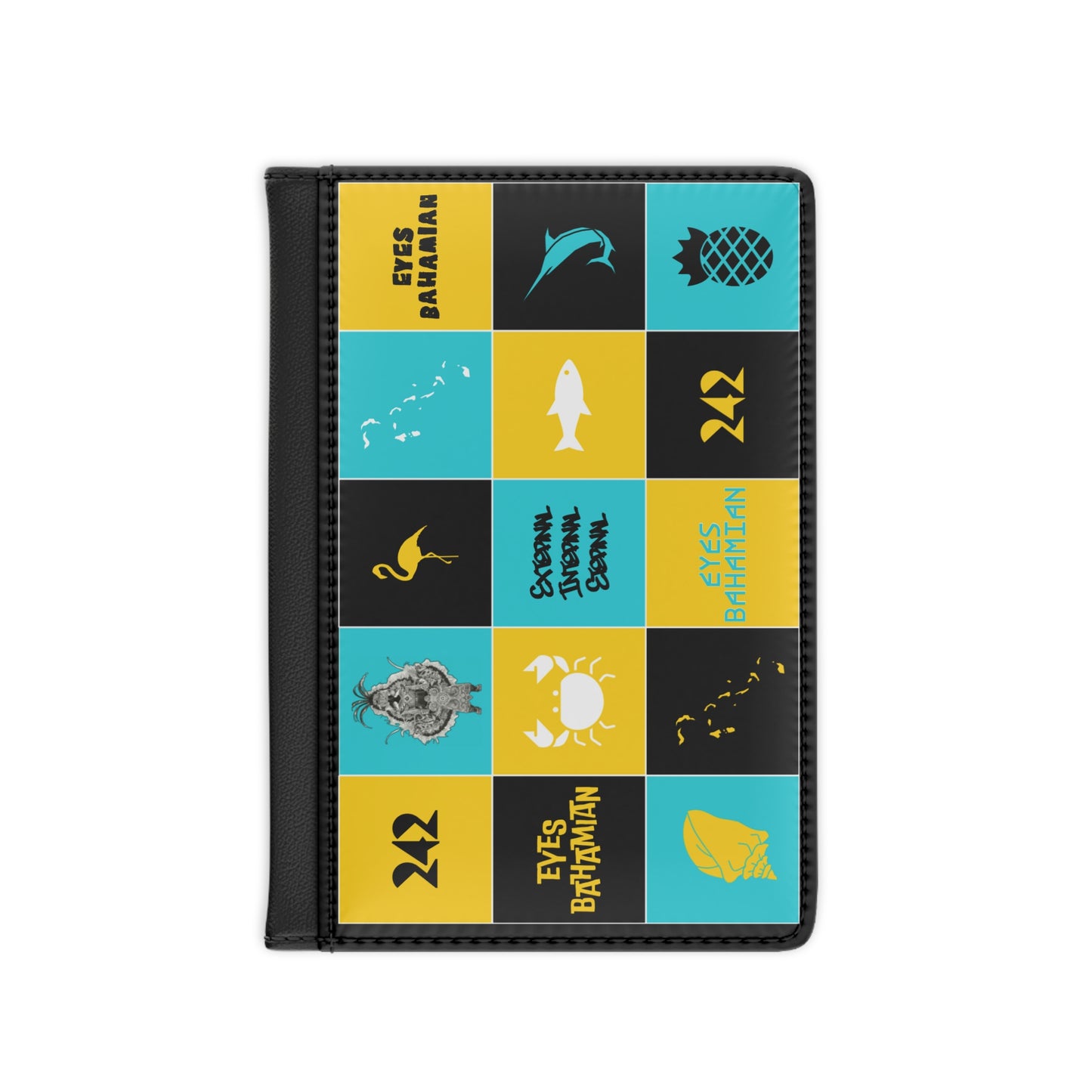 Passport Cover - Checkerboard Design
