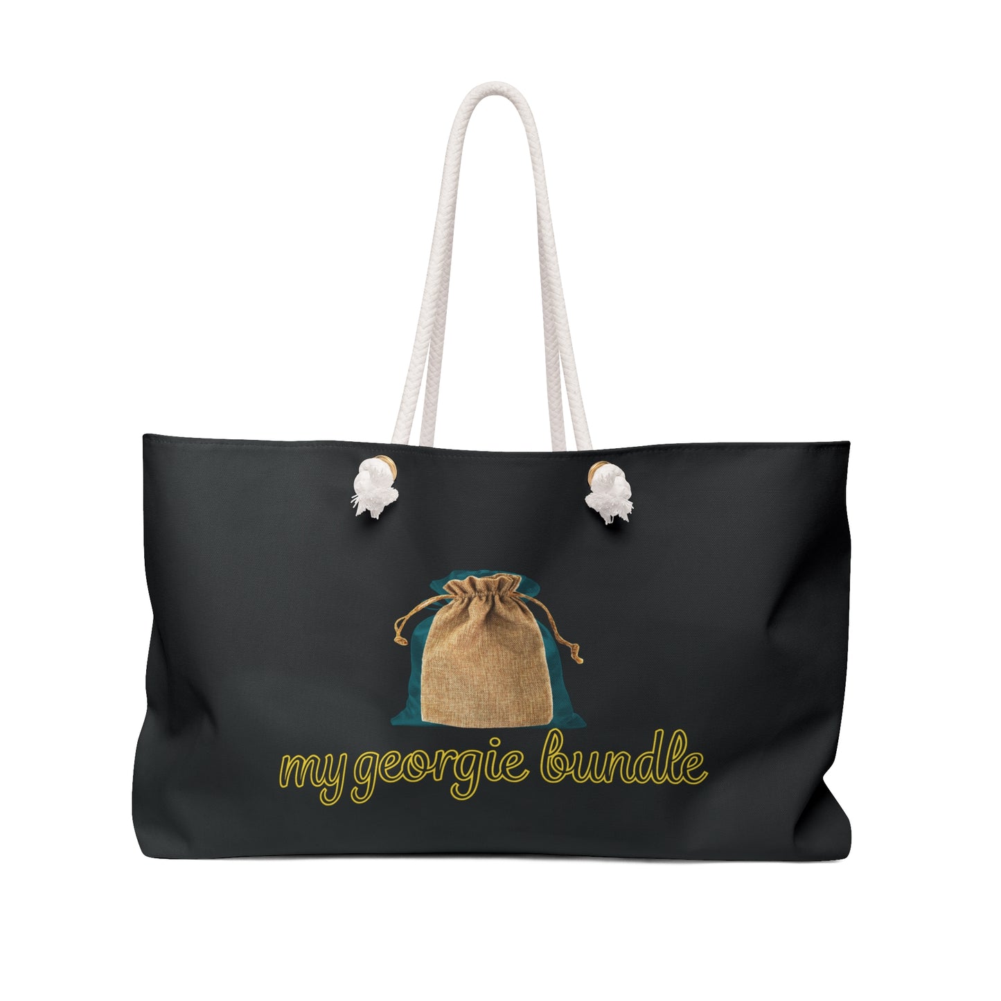 Georgie Bundle Tote Bag - Black