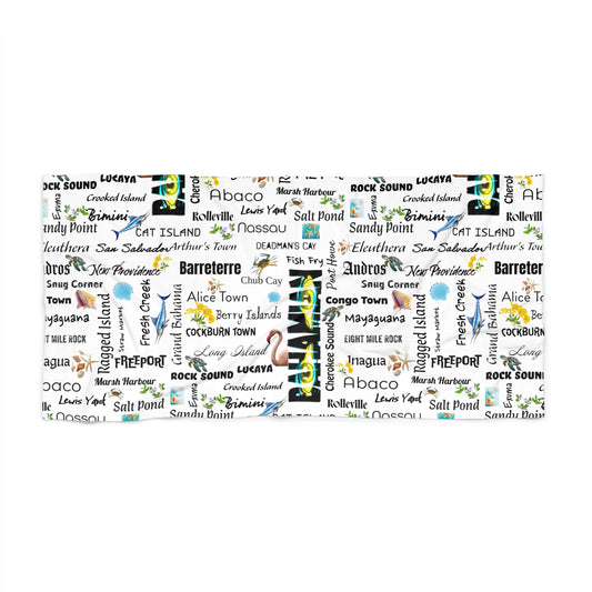 Bahamian Cities Beach Towel