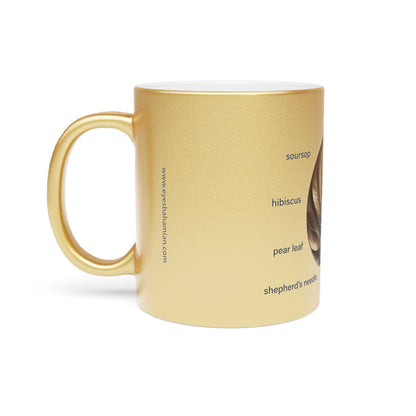 Bronze Tea Leaf Mug-Gold