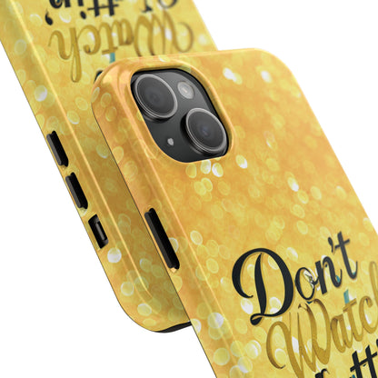 Unbothered Phone Case-Gold