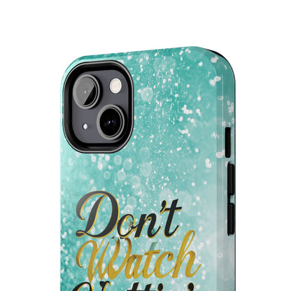 Unbothered Phone Case-Aqua