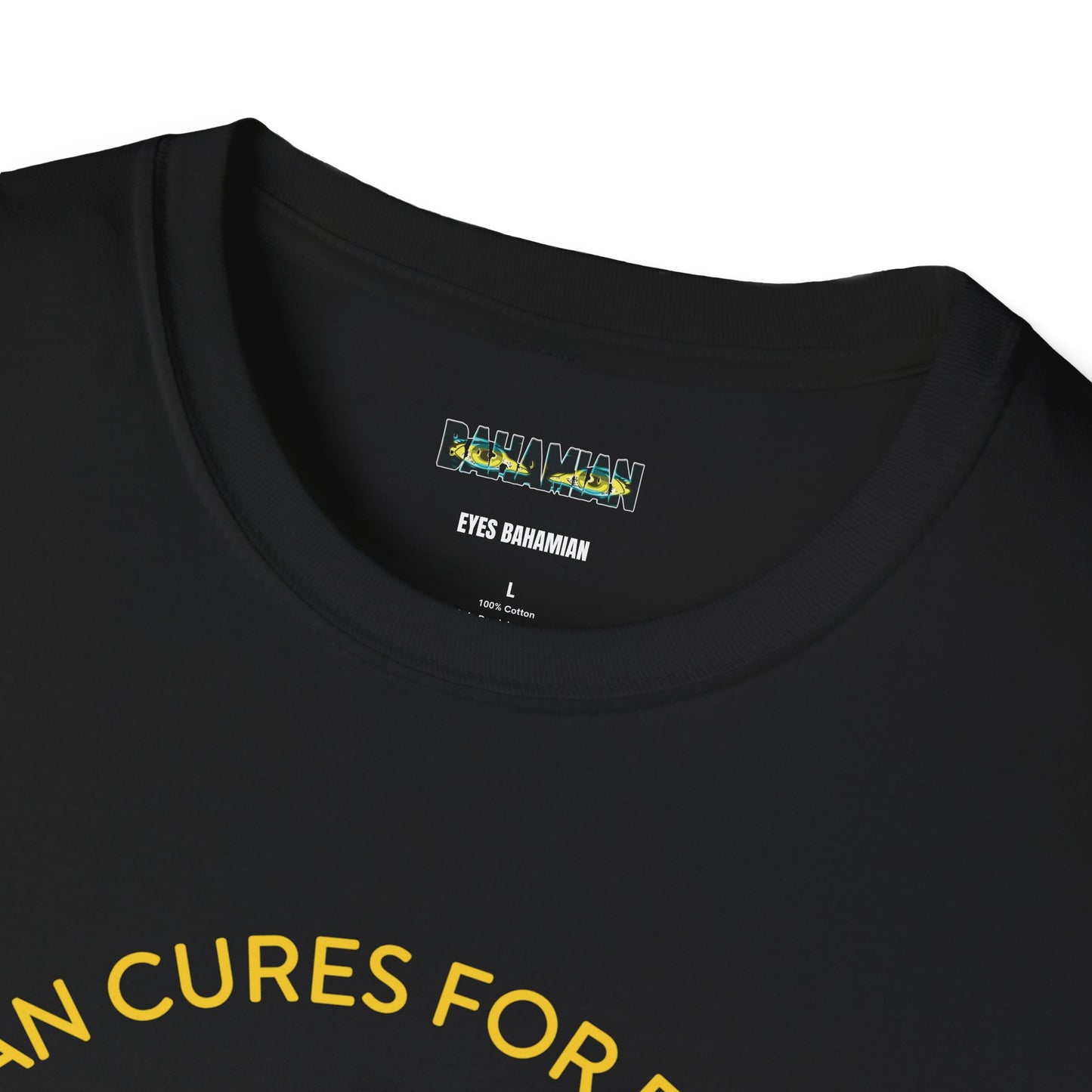 The Bahamian Cures Black Tee Shirt