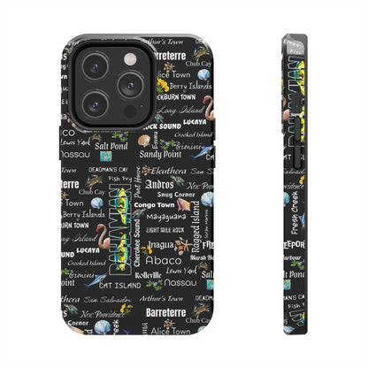 Cities Phone Cases - Black