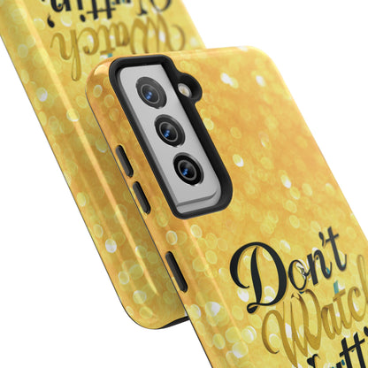 Unbothered Phone Case-Gold