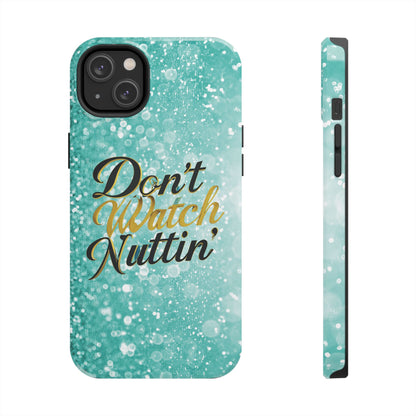 Unbothered Phone Case-Aqua