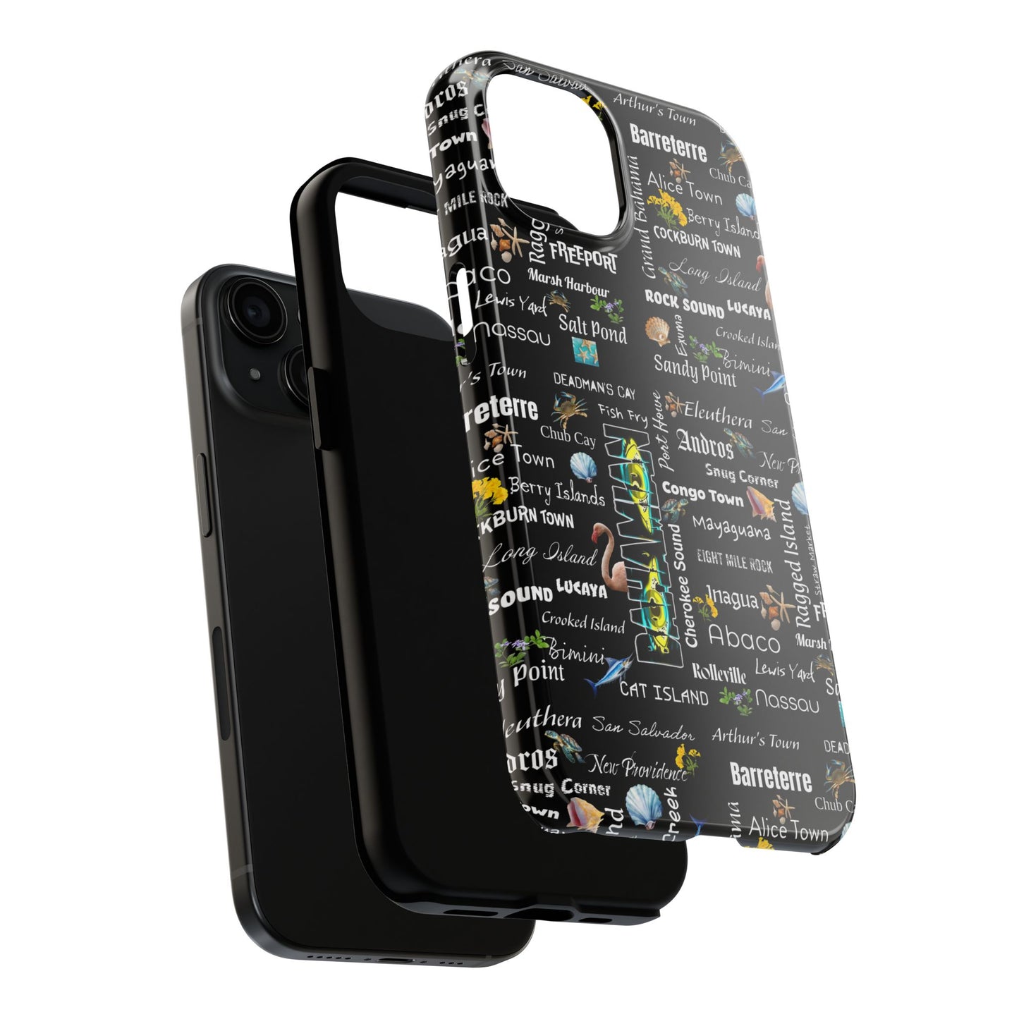 Cities Phone Cases - Black