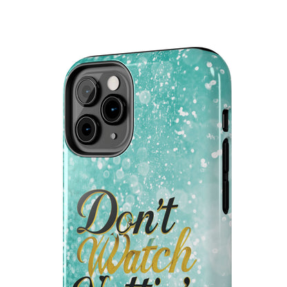 Unbothered Phone Case-Aqua