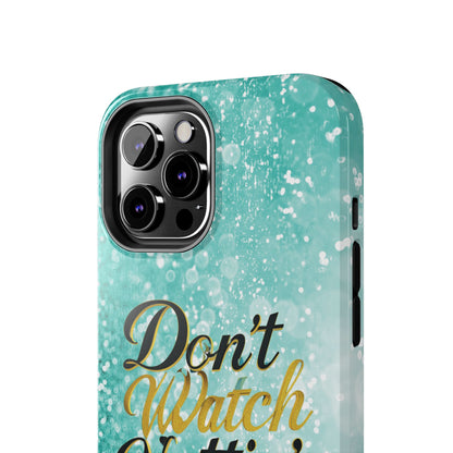 Unbothered Phone Case-Aqua