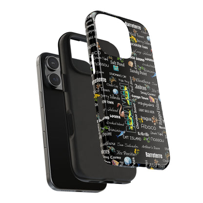 Cities Phone Cases - Black