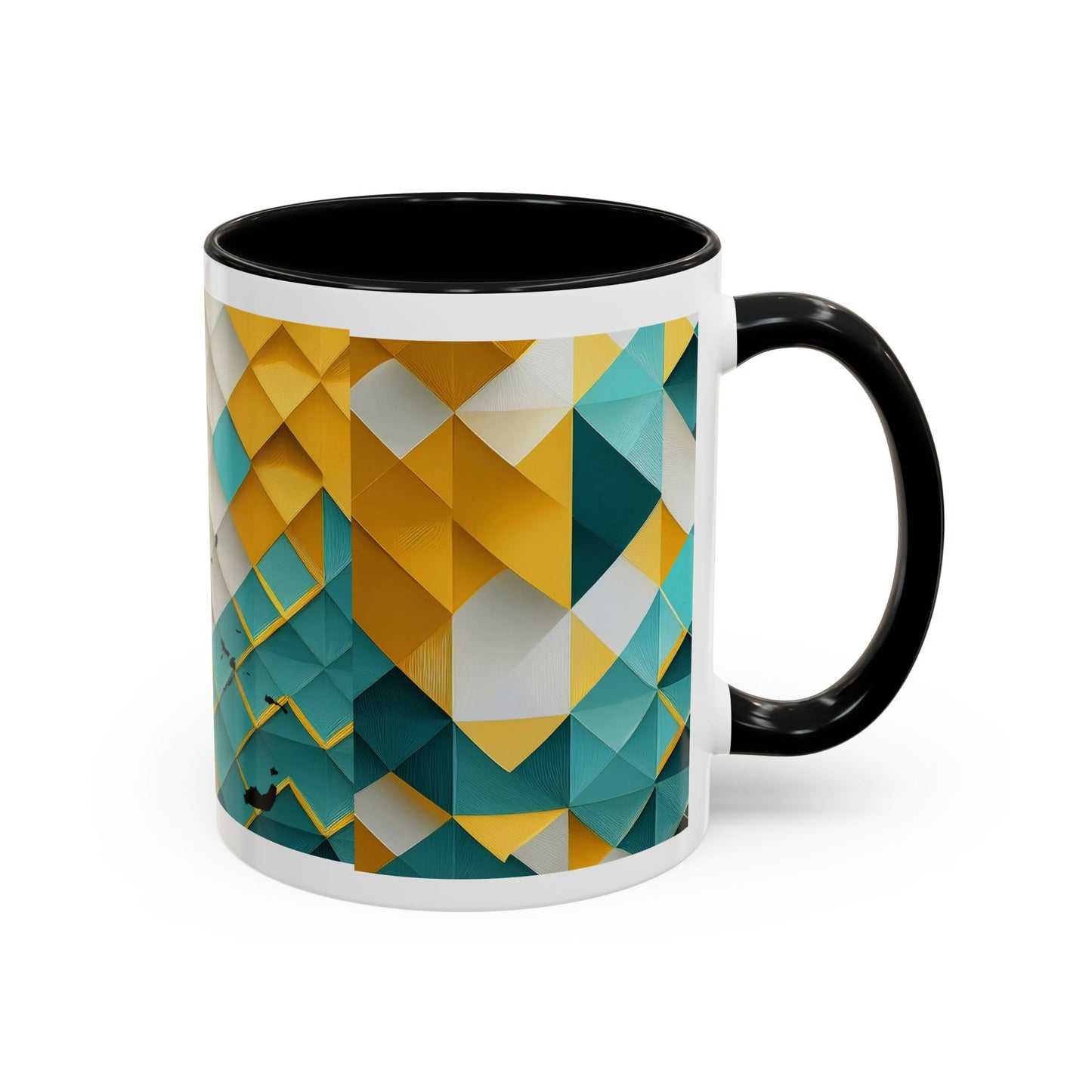 Geometric Accent Mug