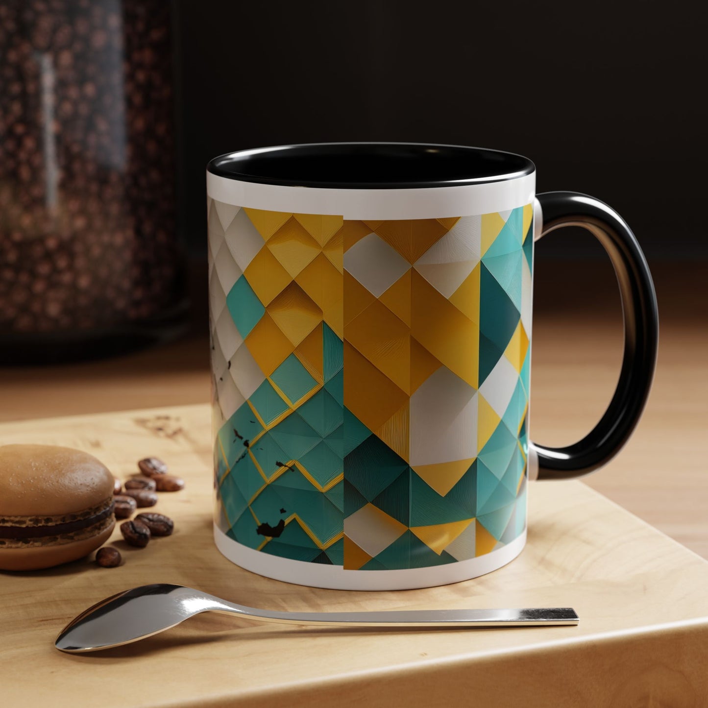 Geometric Accent Mug