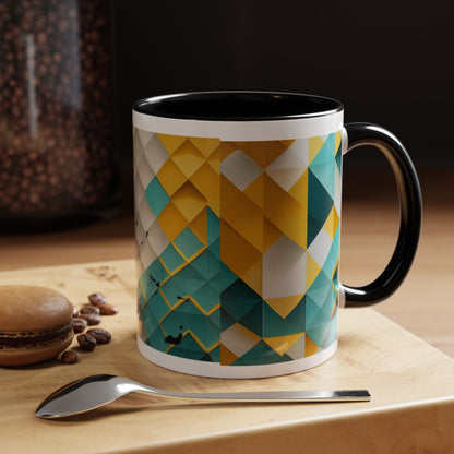 Geometric Accent Mug