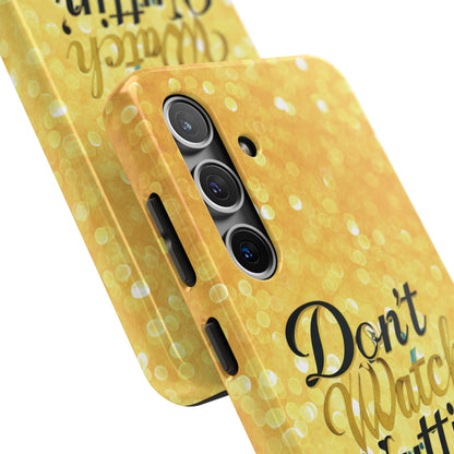 Unbothered Phone Case-Gold