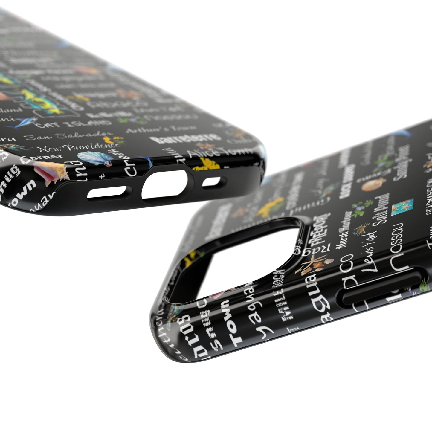 Cities Phone Cases - Black