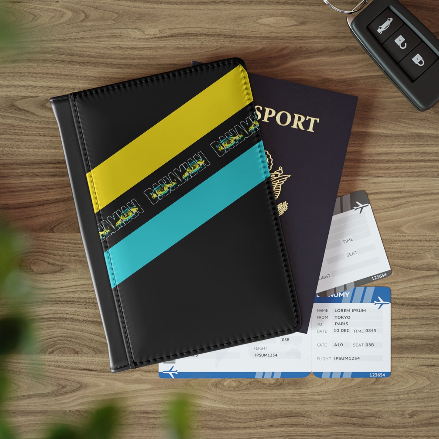 Diagonal Stripe Passport Cover