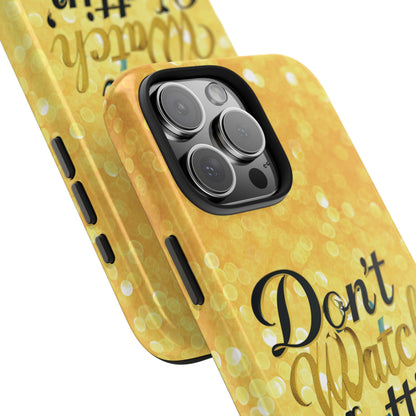 Unbothered Phone Case-Gold