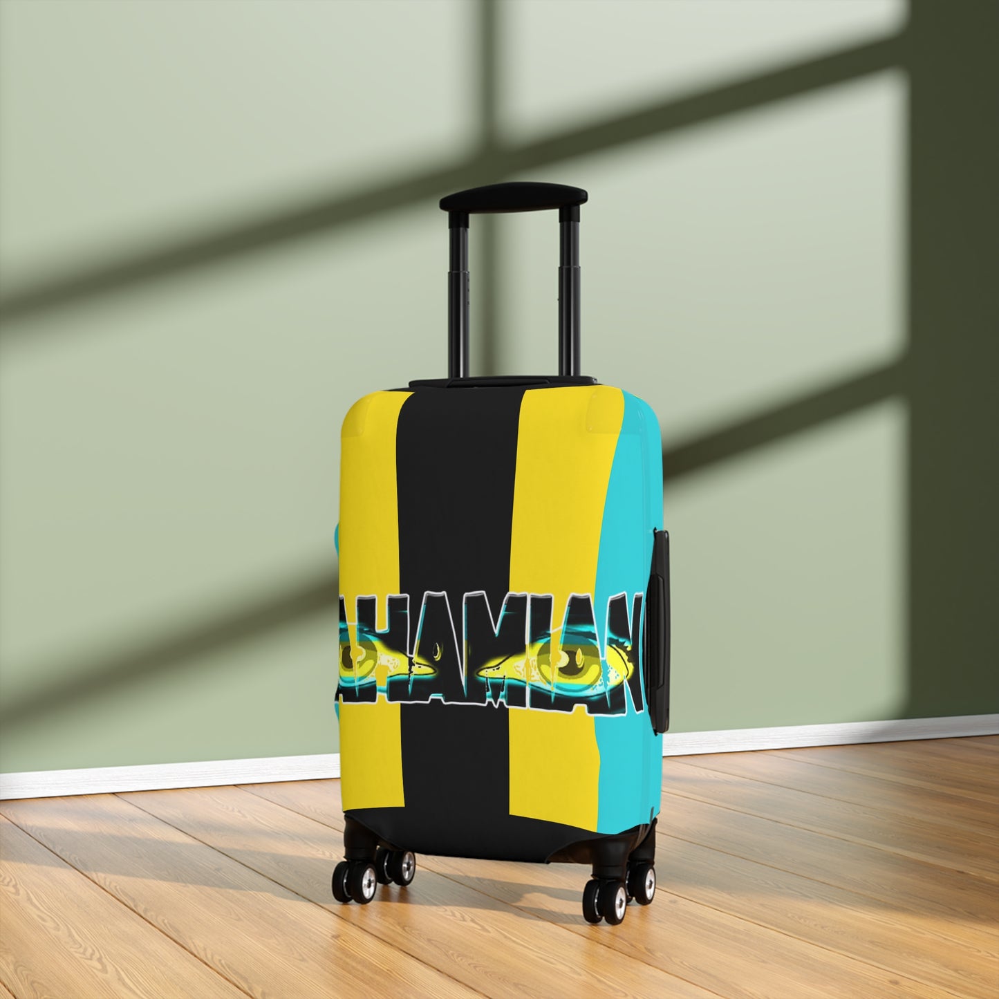 Eyes Bahamian Striped Luggage Cover