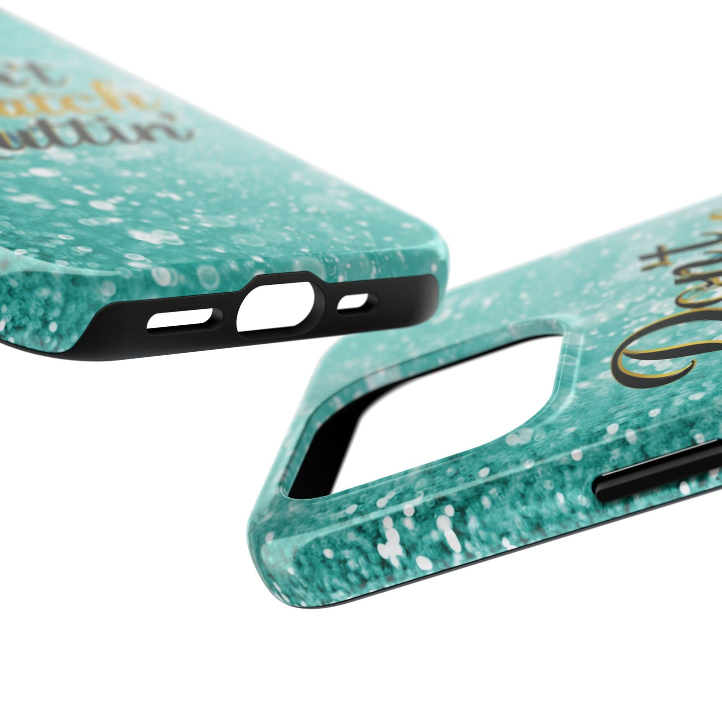 Unbothered Phone Case-Aqua