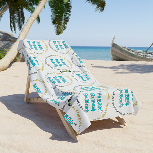 Bahamian Cures White Beach Towel