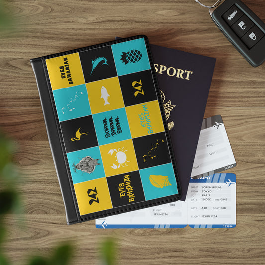 Passport Cover - Checkerboard Design