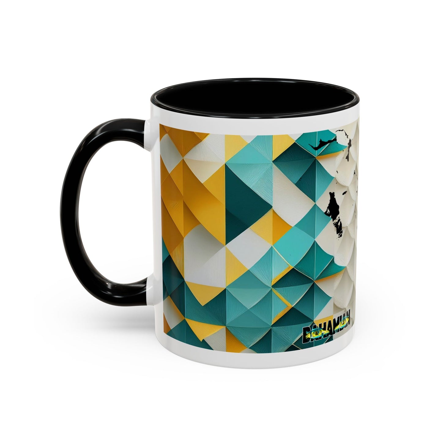 Geometric Accent Mug