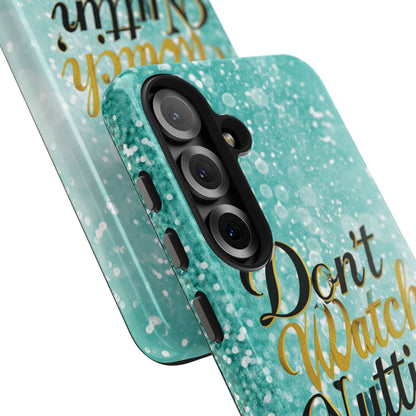 Unbothered Phone Case-Aqua