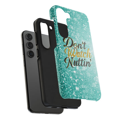 Unbothered Phone Case-Aqua