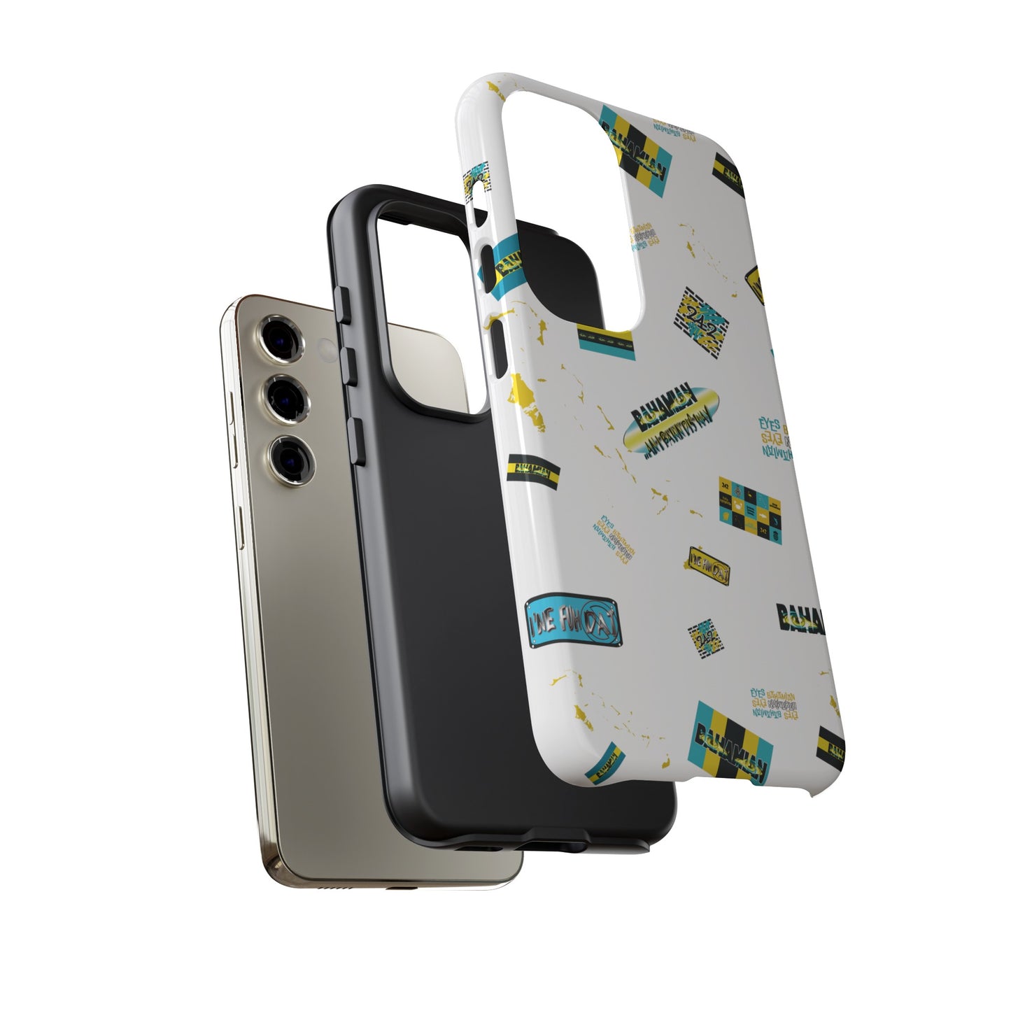 Bahamian Stamps White Phone case