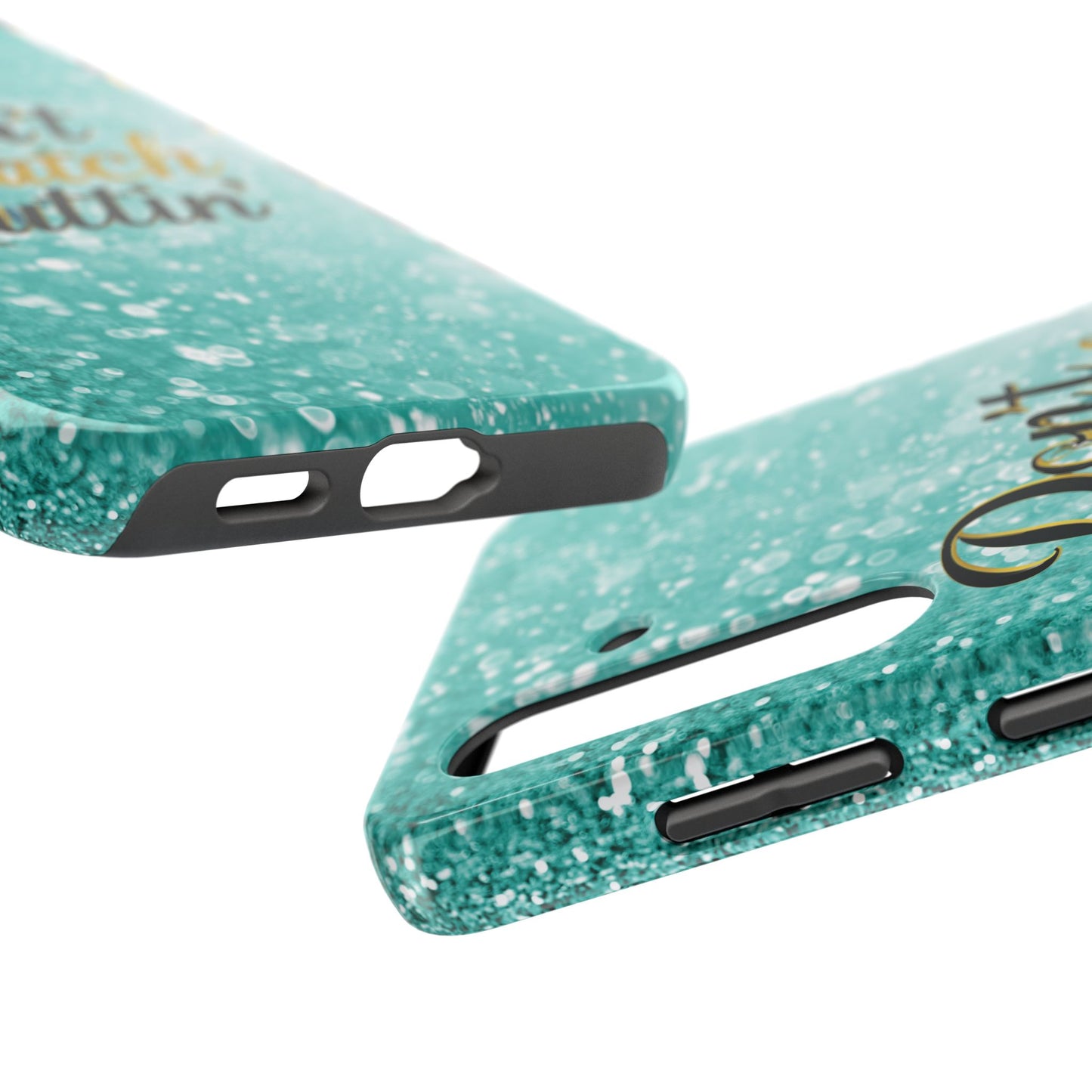Unbothered Phone Case-Aqua