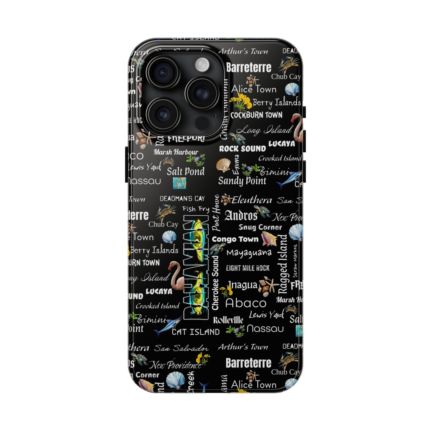 Cities Phone Cases - Black