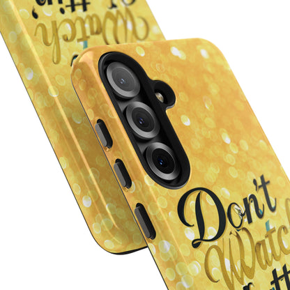 Unbothered Phone Case-Gold