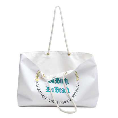 The Bahamian Cures White Weekender Bag