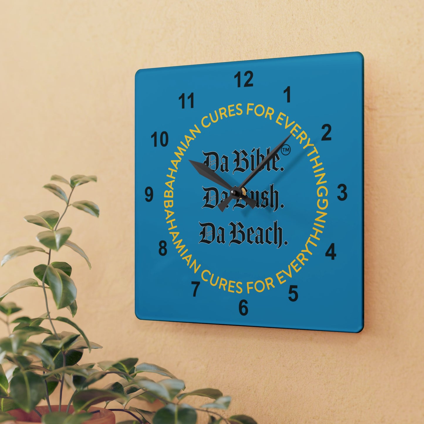 The Bahamian Cures Wall Clock