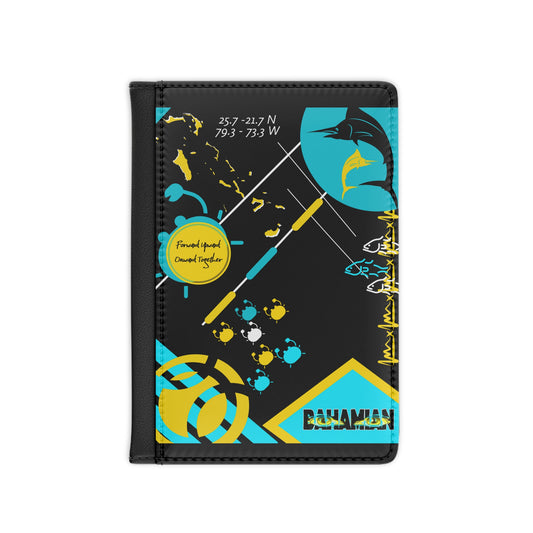 Passport Cover-Black Mix Print