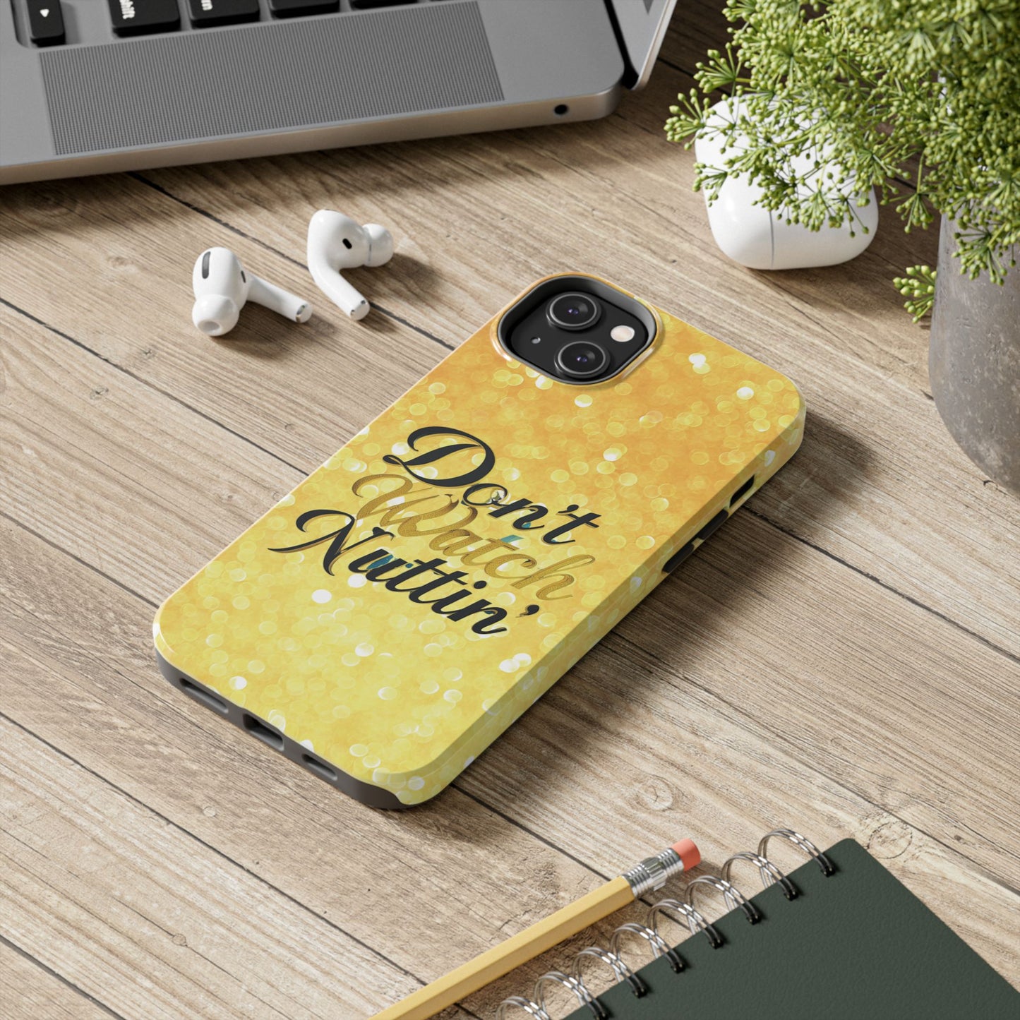 Unbothered Phone Case-Gold