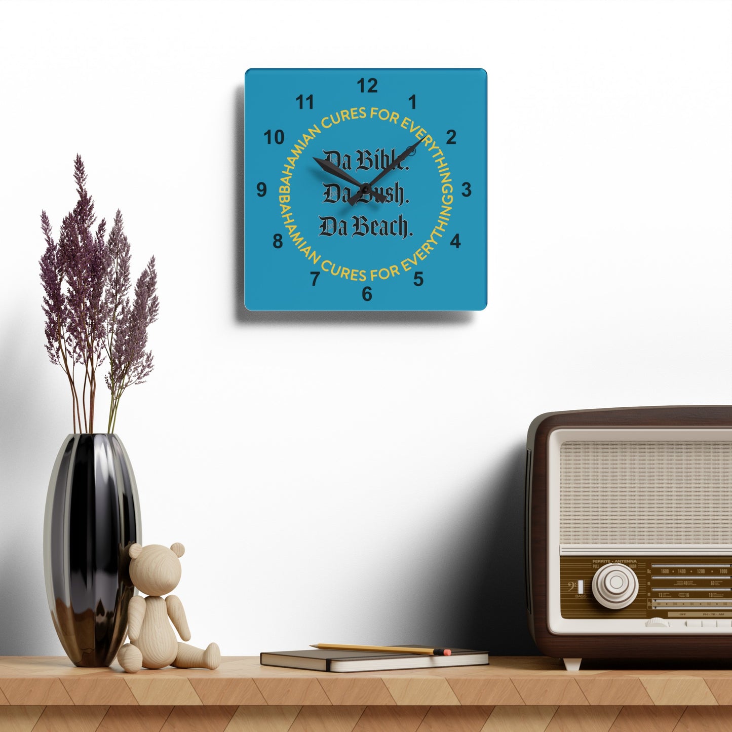 The Bahamian Cures Wall Clock