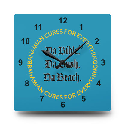 The Bahamian Cures Wall Clock