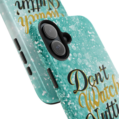 Unbothered Phone Case-Aqua