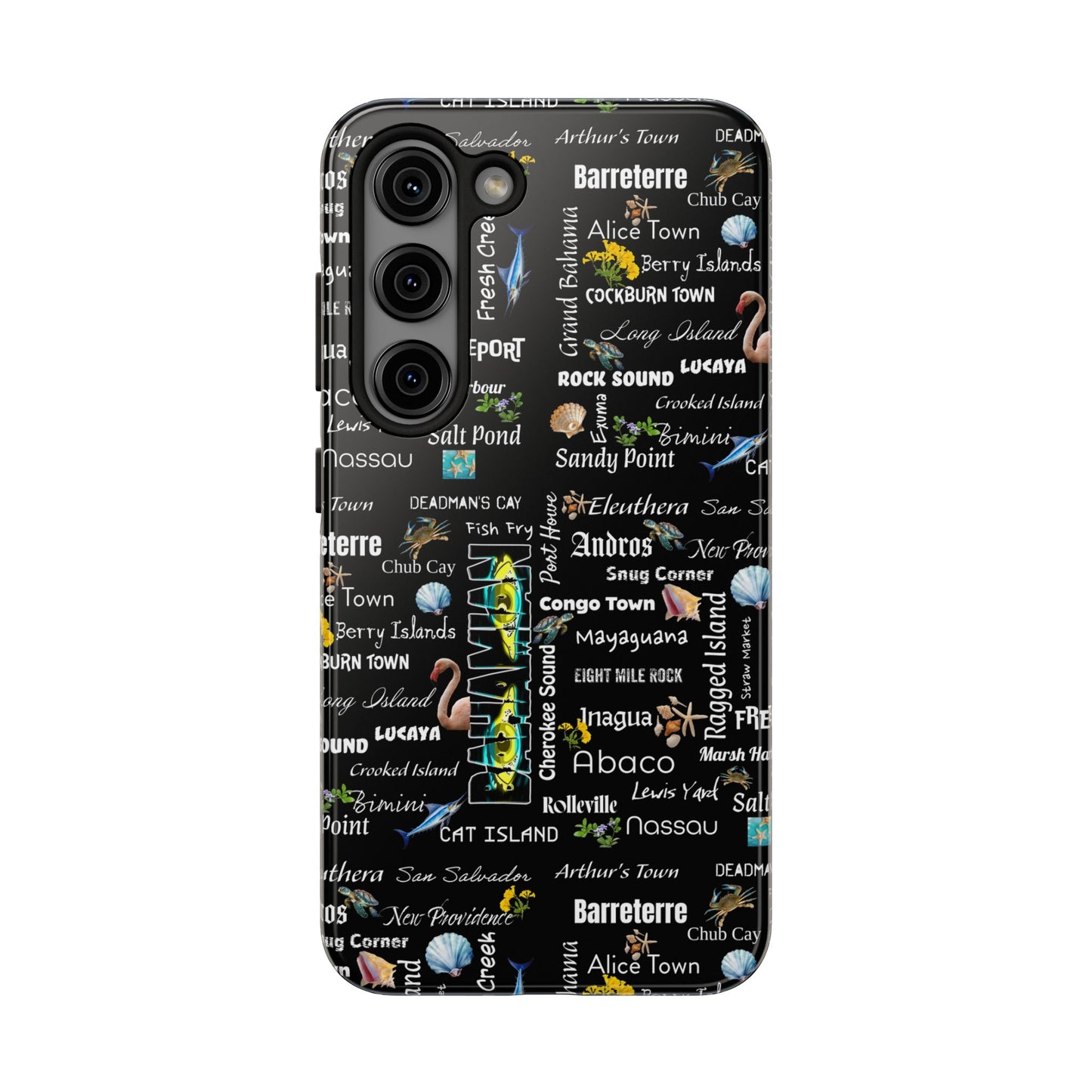 Cities Phone Cases - Black