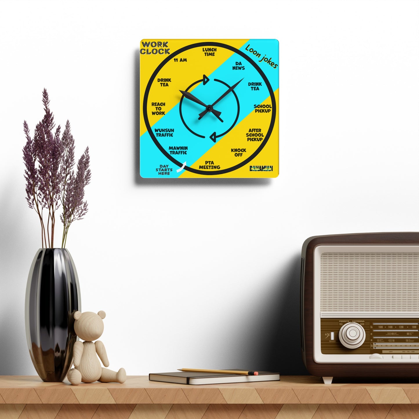 Funny Wall Clock-Work Edition