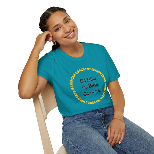 The Bahamian Cures Aqua Tee shirt