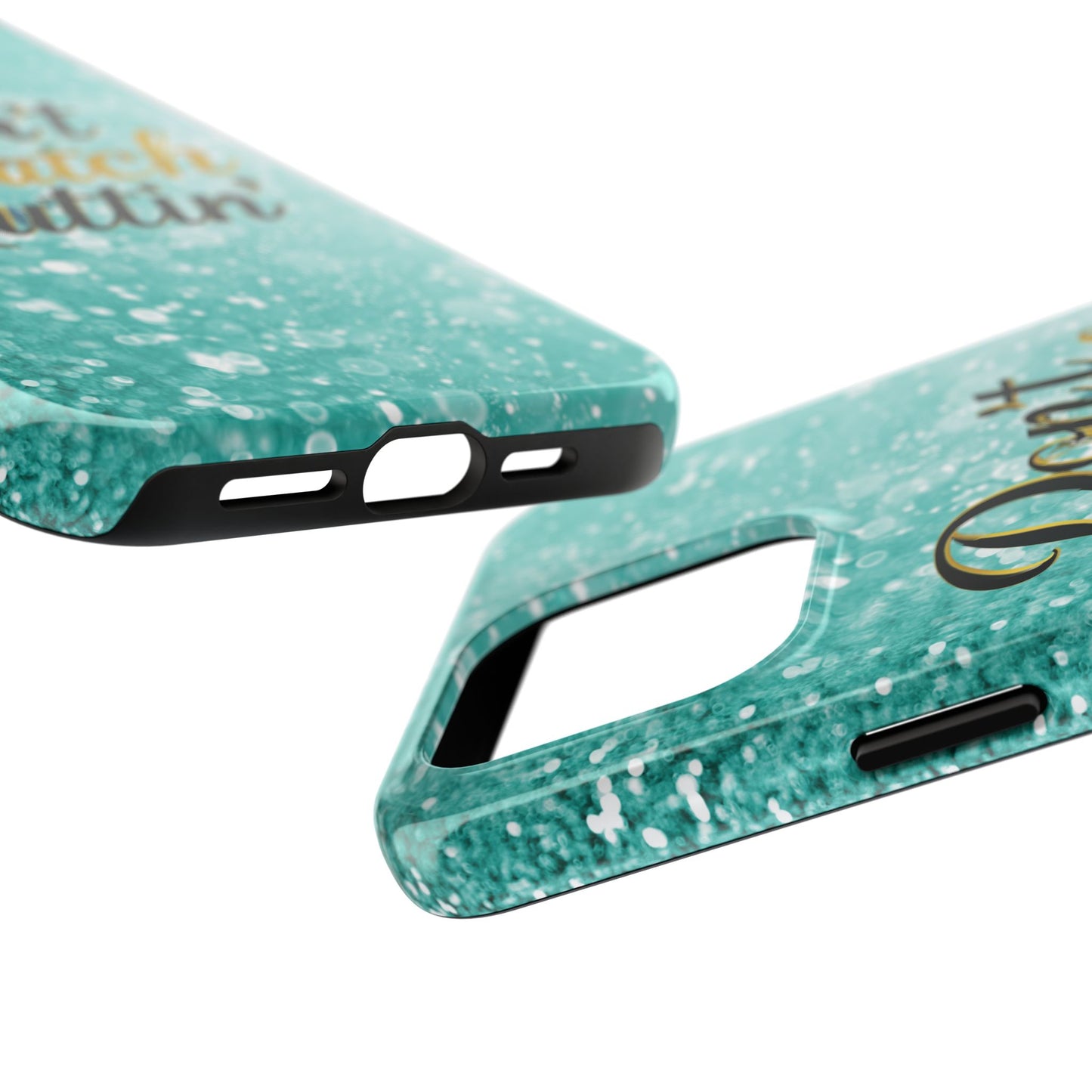 Unbothered Phone Case-Aqua