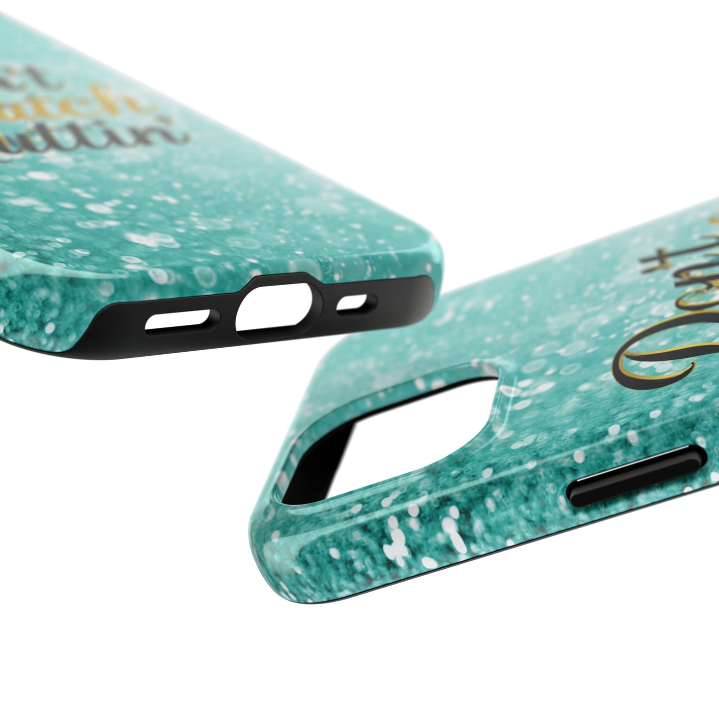 Unbothered Phone Case-Aqua