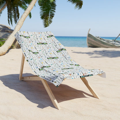 Bahamian Cities Beach Towel