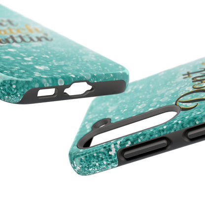 Unbothered Phone Case-Aqua