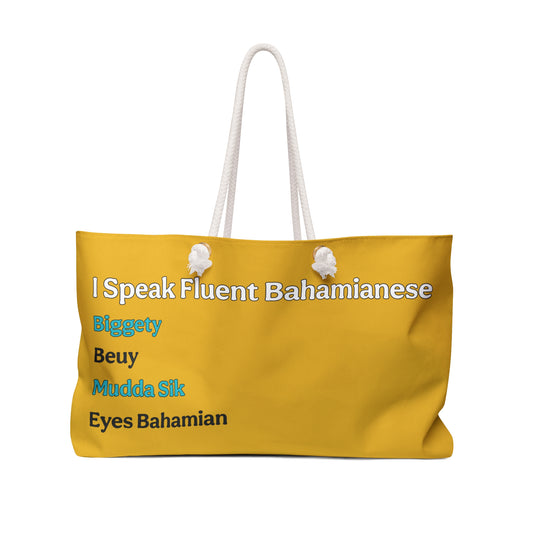 Luxe Lingo Weekender - Gold