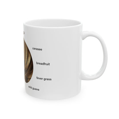 Gold Tea Leaf Mug-white